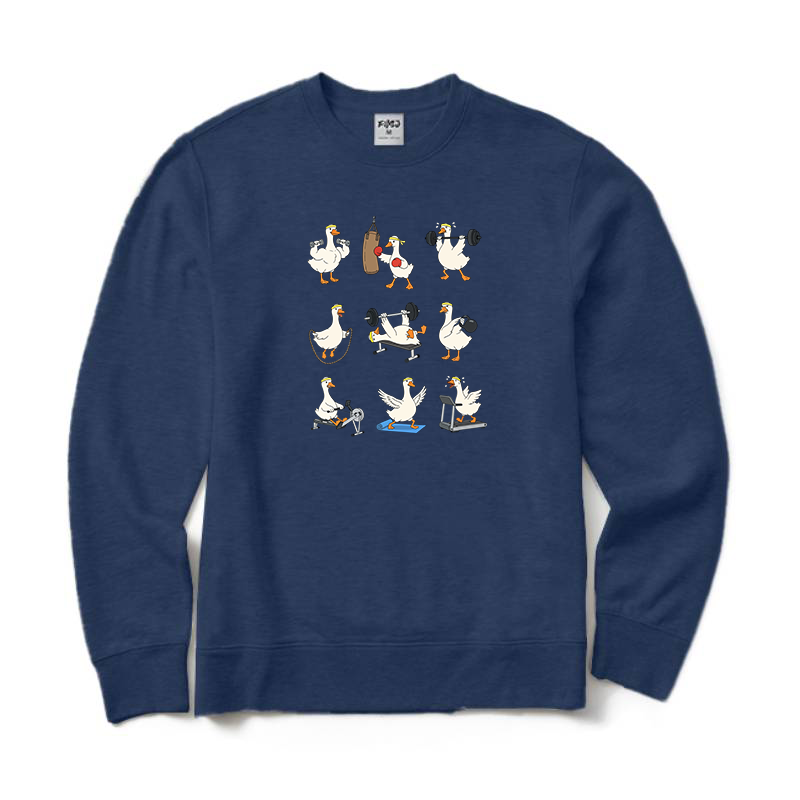 Funny Goose Workout Crewneck Sweatshirt