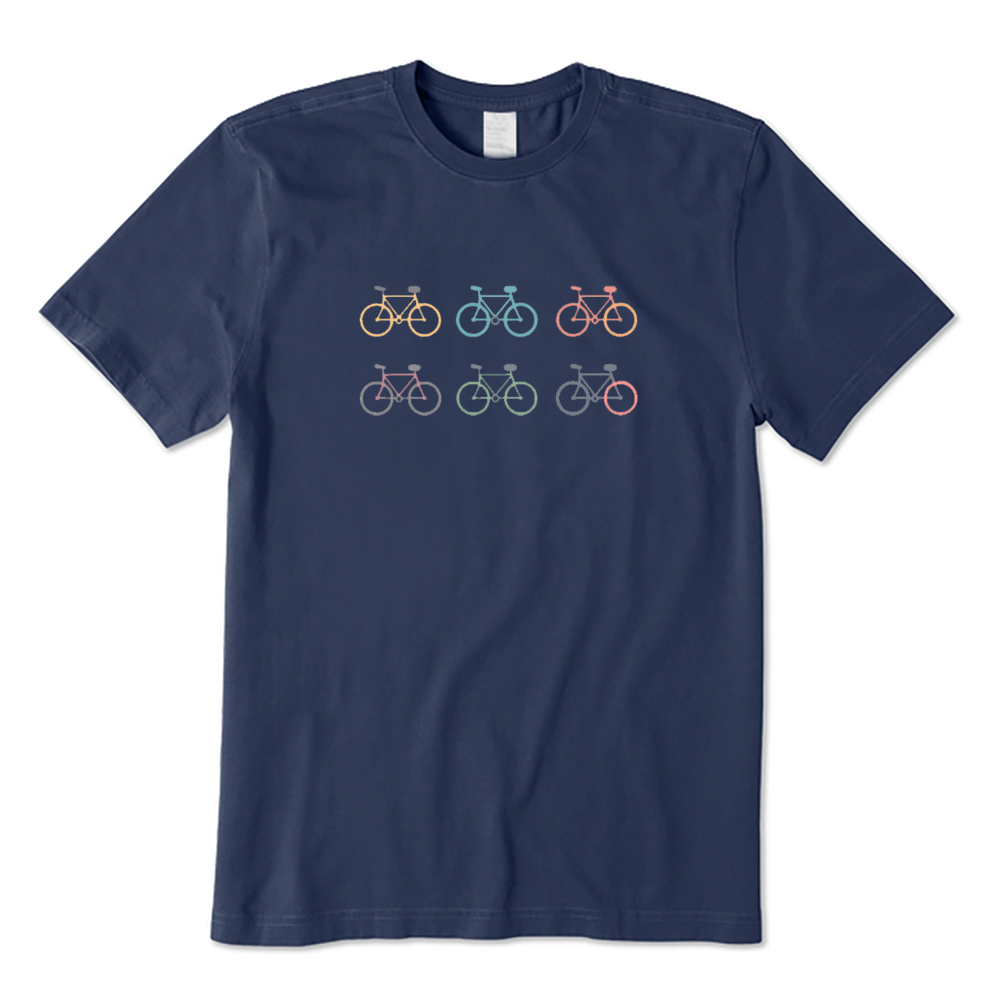 Colorful Vintage Bicycles T-shirt