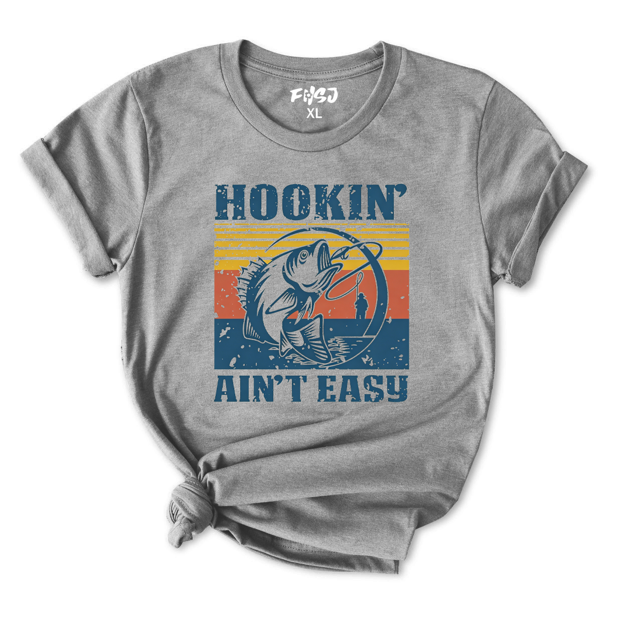 Hookin' Ain't Easy Fishing T-Shirt for Women