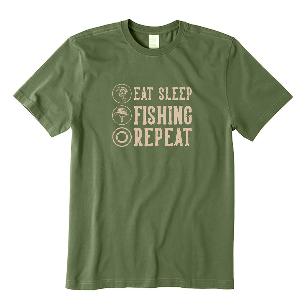 Eat Sleep Fishing Repeat T-Shirt