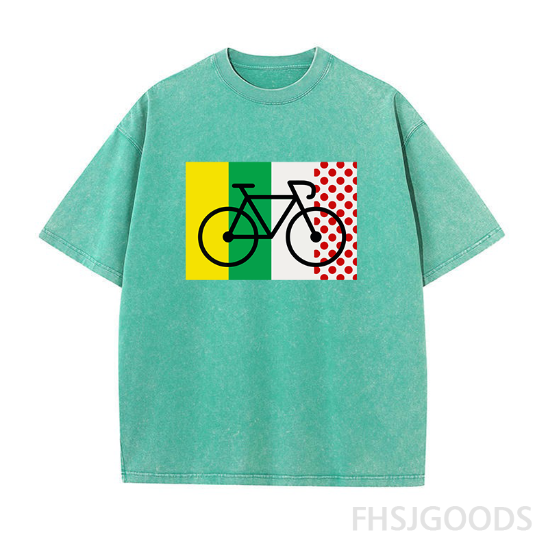 Tour De France Cycling Unisex Distressed T-Shirt