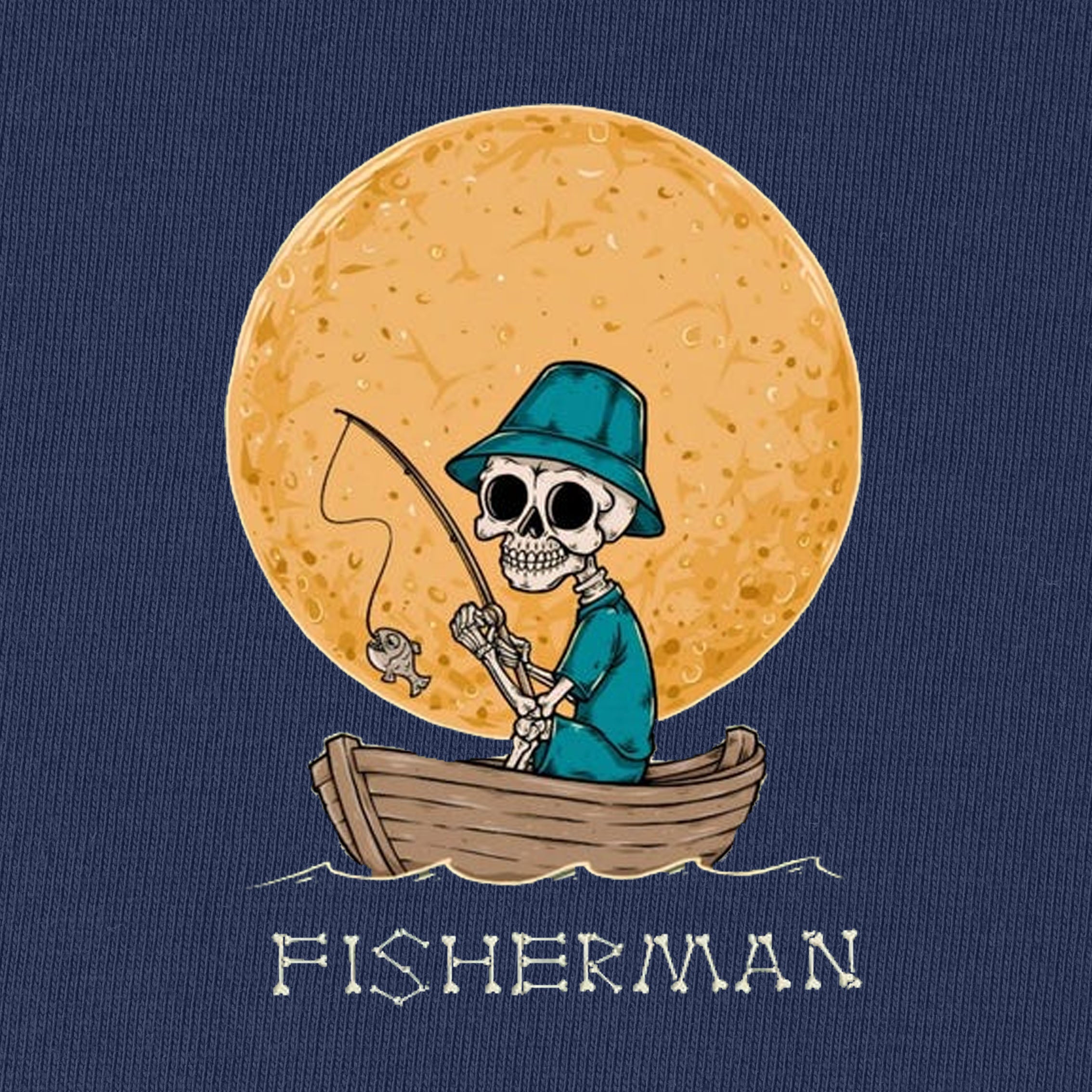 Skeleton Fisherman T-Shirt for Women