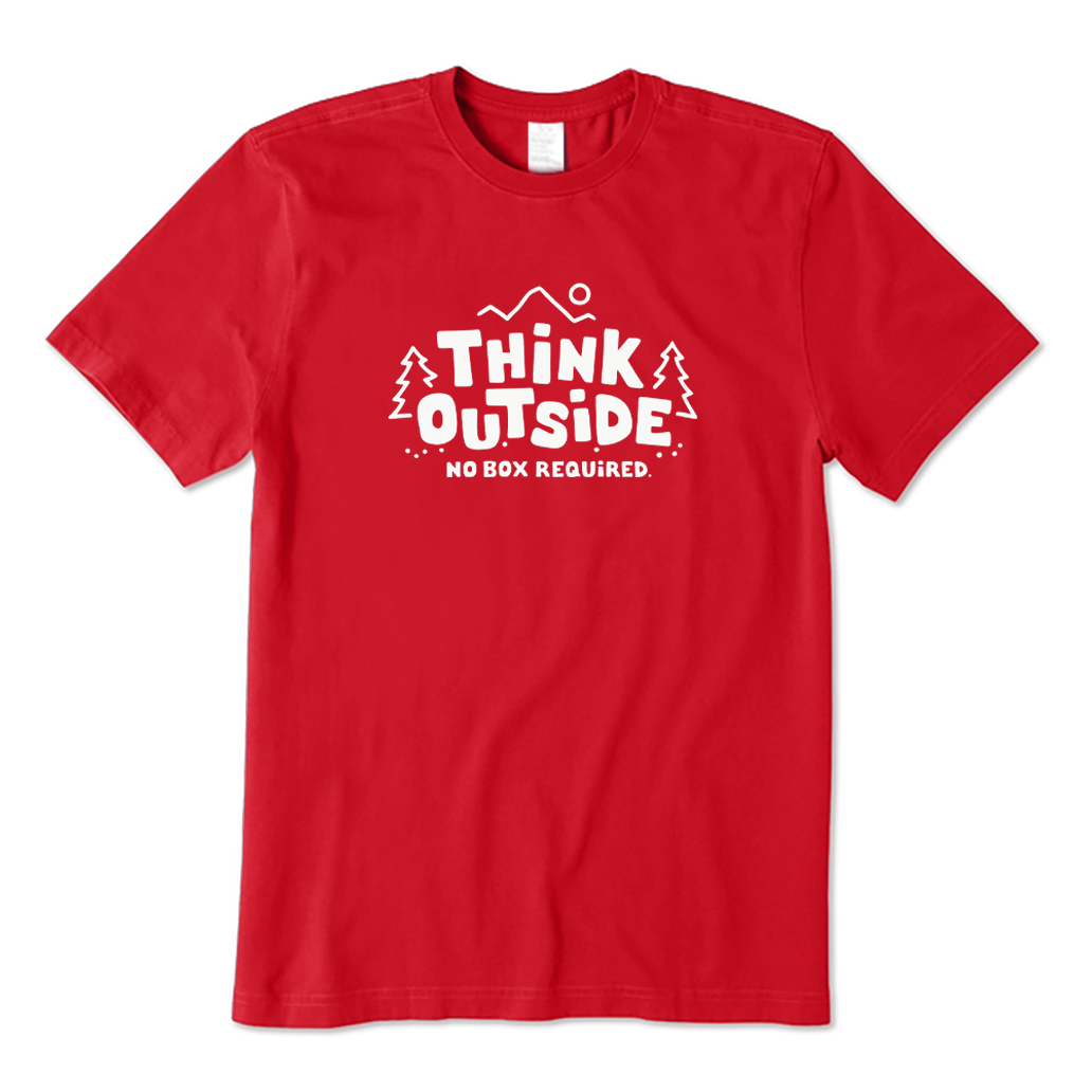 Think Outside No Box Required Hiking T-shirt