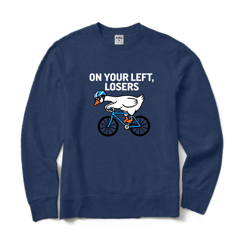 On Your Left Losers Cycling Crewneck Sweatshirt