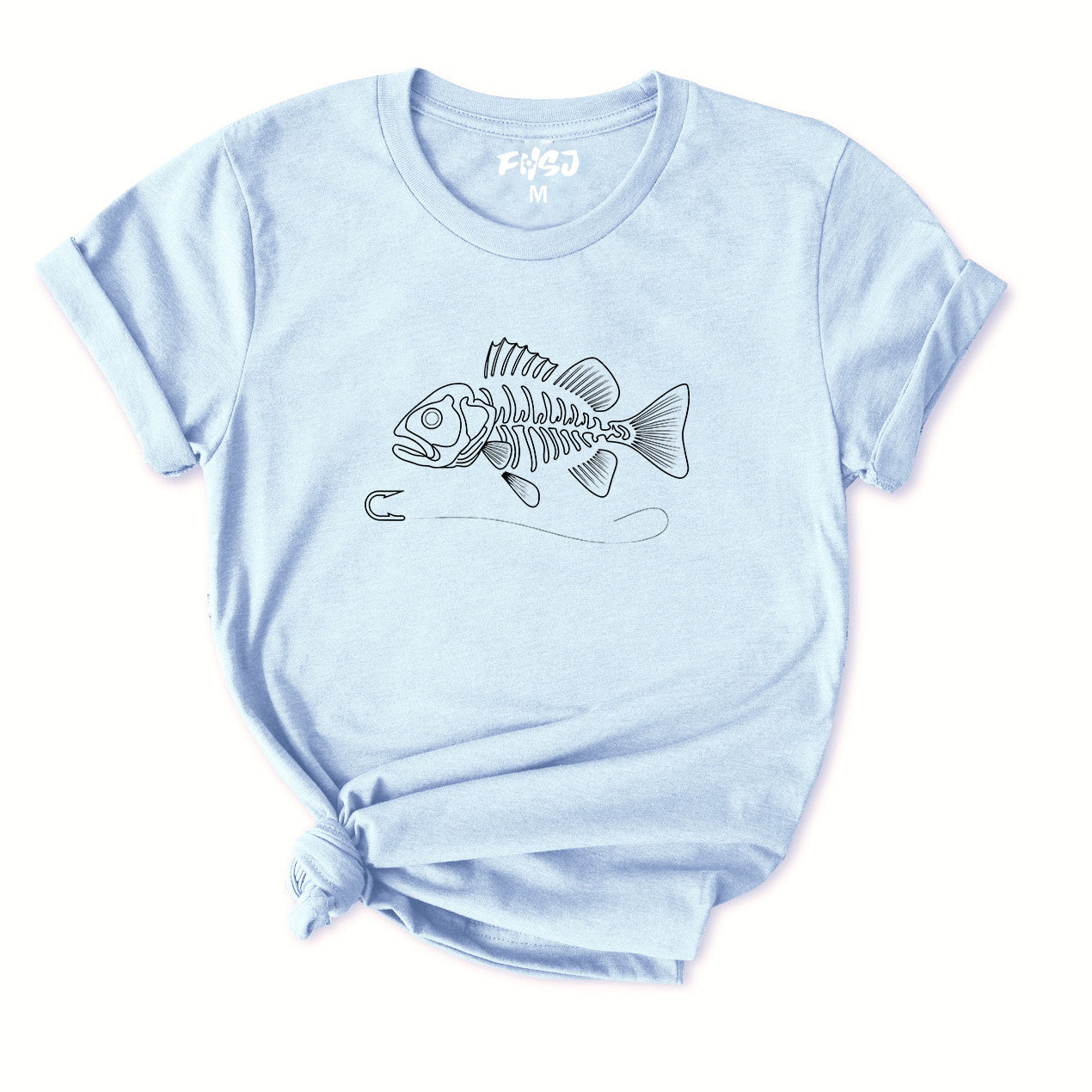 Fish Skeleton Graphic T-Shirt for Women