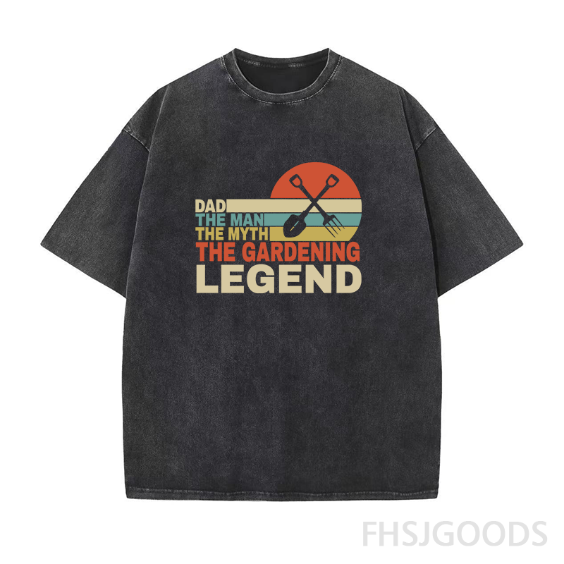 Dad The Man The Myth The Gardening Legend Unisex Distressed T-Shirt