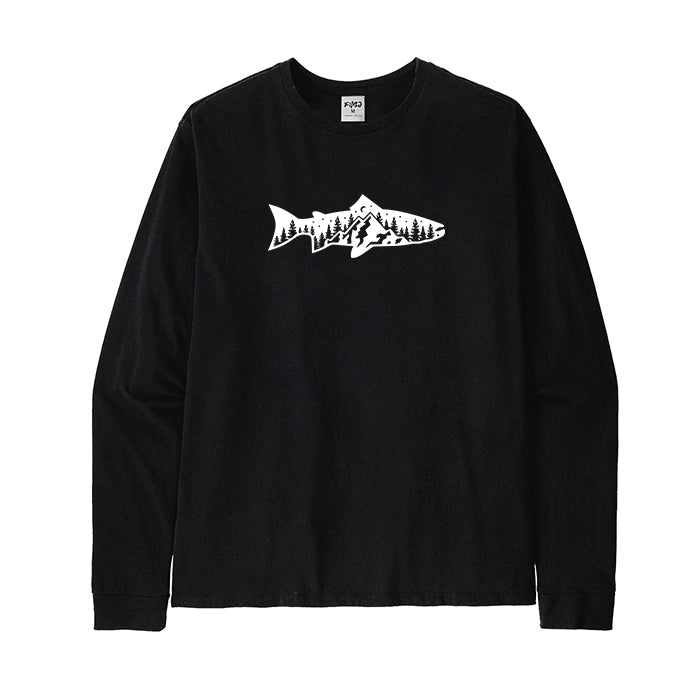 FISH OUTDOOR SCENE Long Sleeve T-Shirt