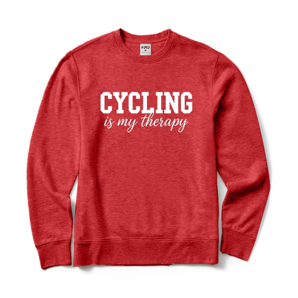 Cycling Is My Therapy Crewneck Sweatshirt