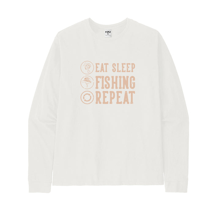 Eat Sleep Fishing Repeat Long Sleeve T-Shirt