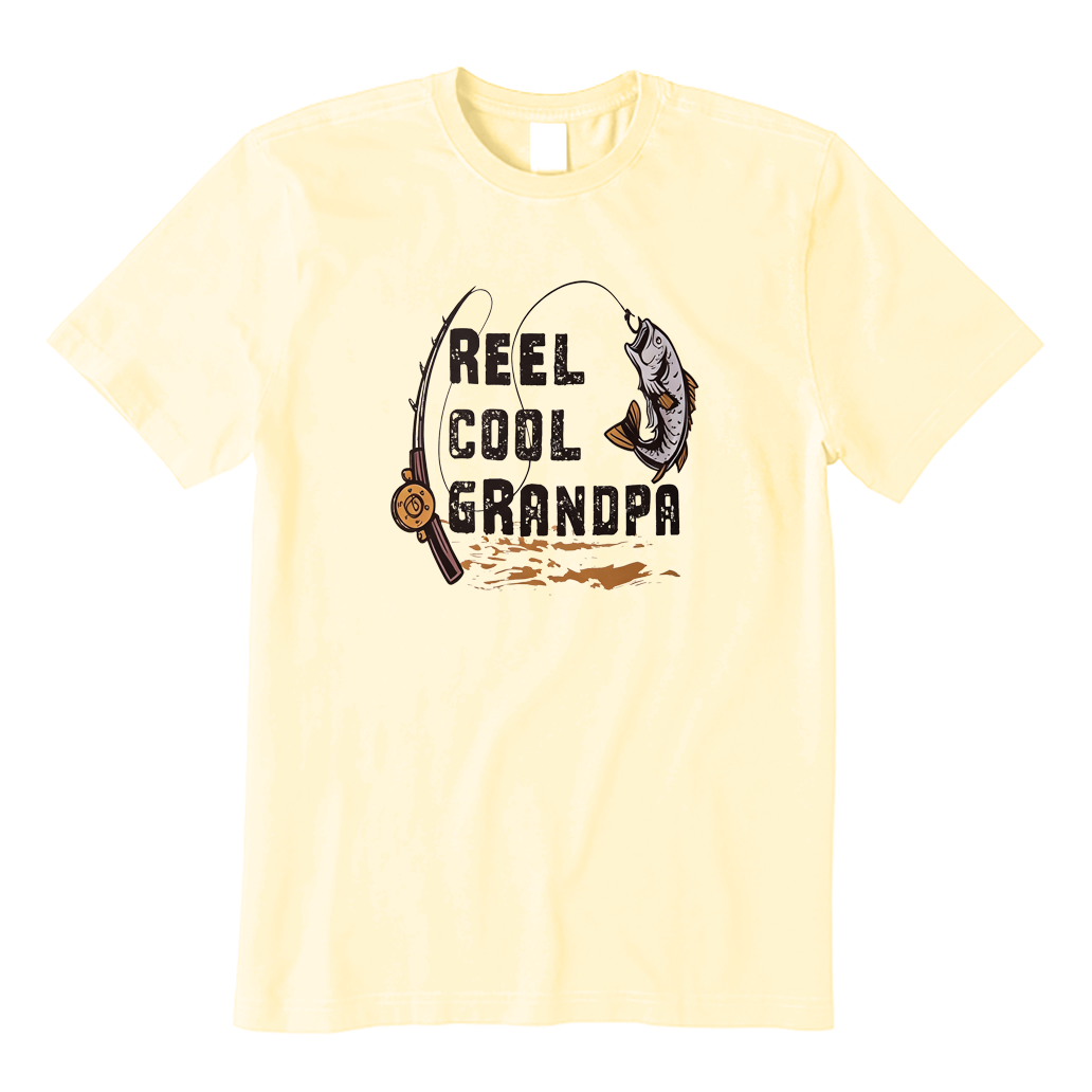 Vintage Reel Cool Grandpa Fishing T-shirt