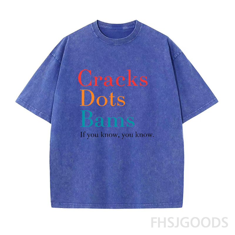 Cracks Dots Bams If You Know You Know Mahjong Unisex Distressed T-Shirt