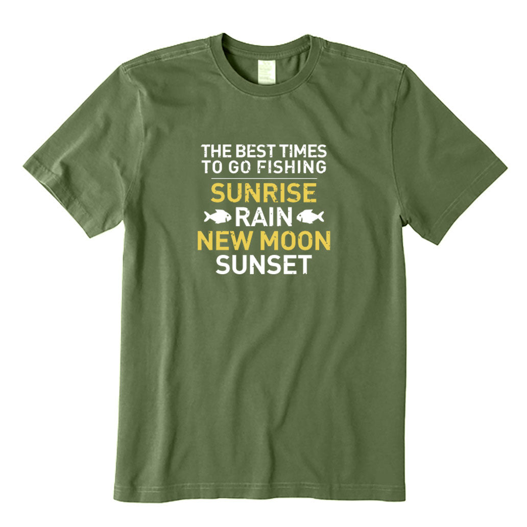 The Best Times To Go Fishing T-Shirt