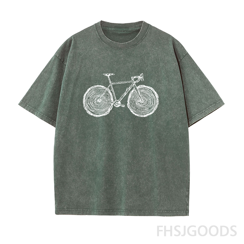 Cycling Unisex Distressed T-Shirt