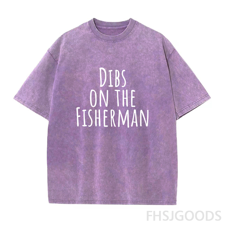 Dibs on The Fisherman Unisex Distressed T-Shirt