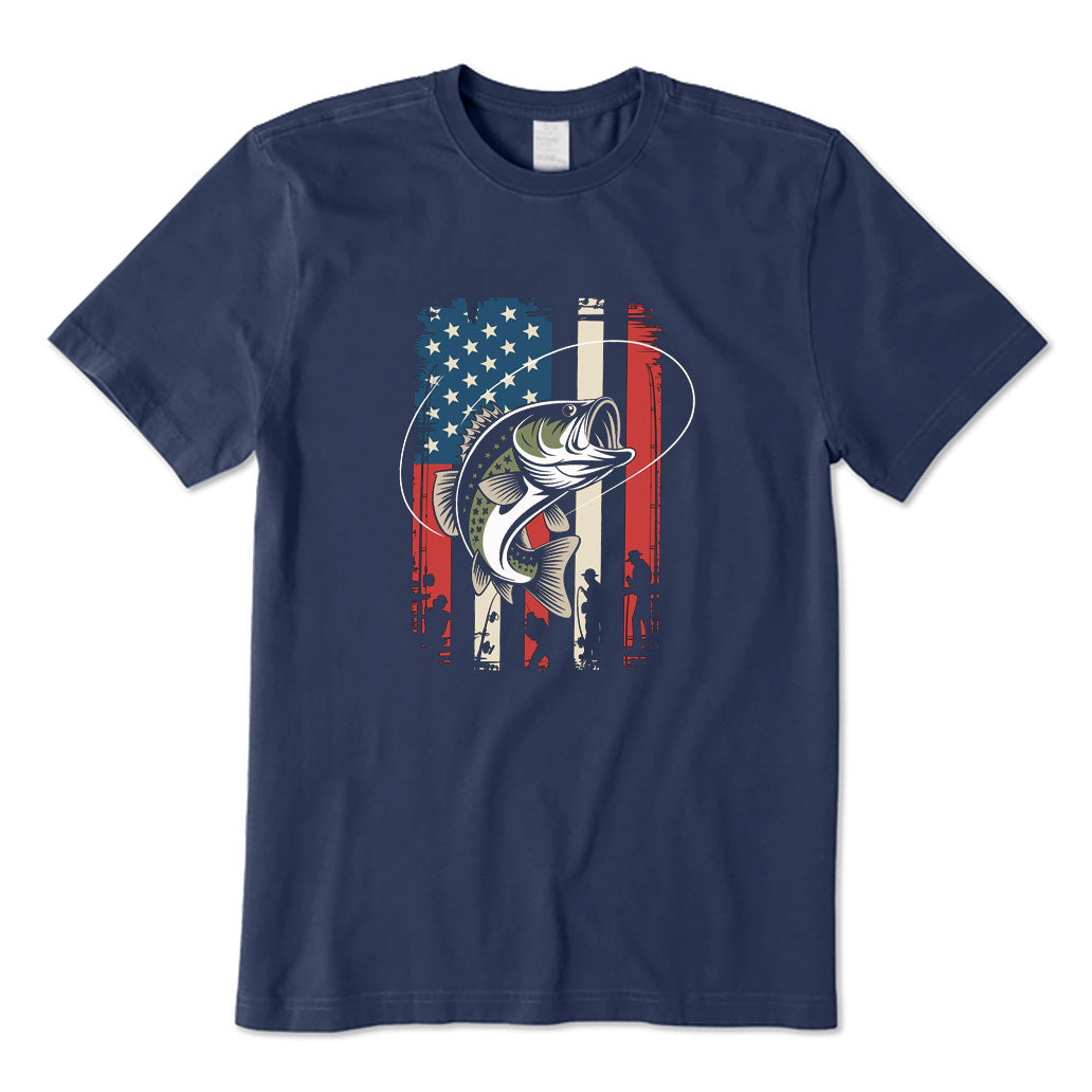 American Flag Fish T-Shirt