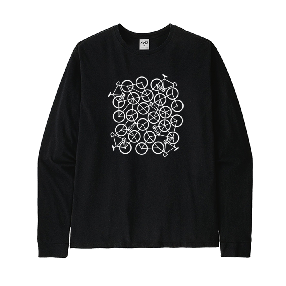 Minimalist Road Bike Graphic Long Sleeve T-Shirt