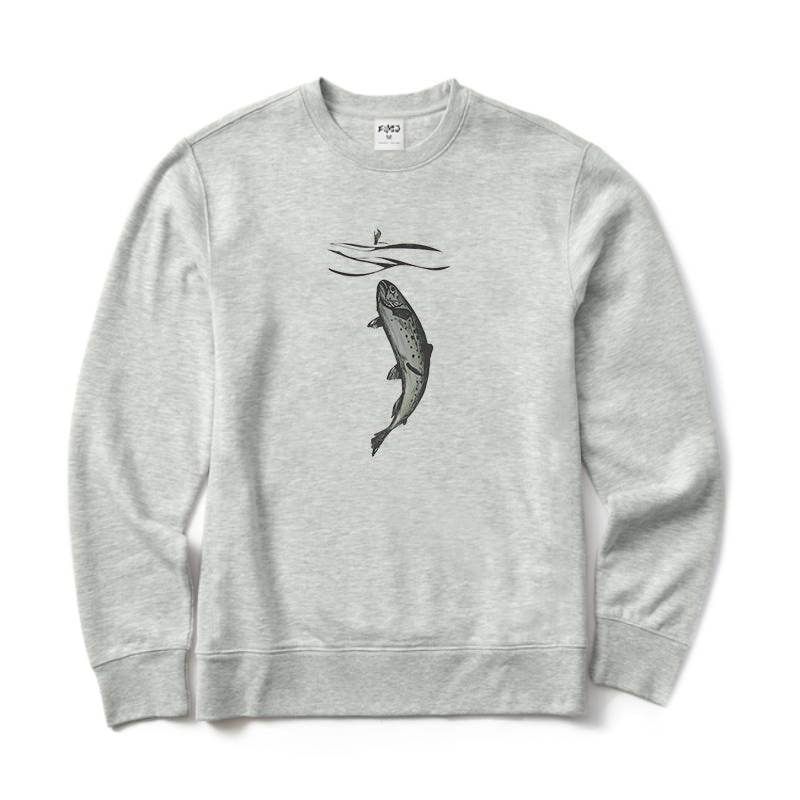 Trout Fishing Crewneck Sweatshirt
