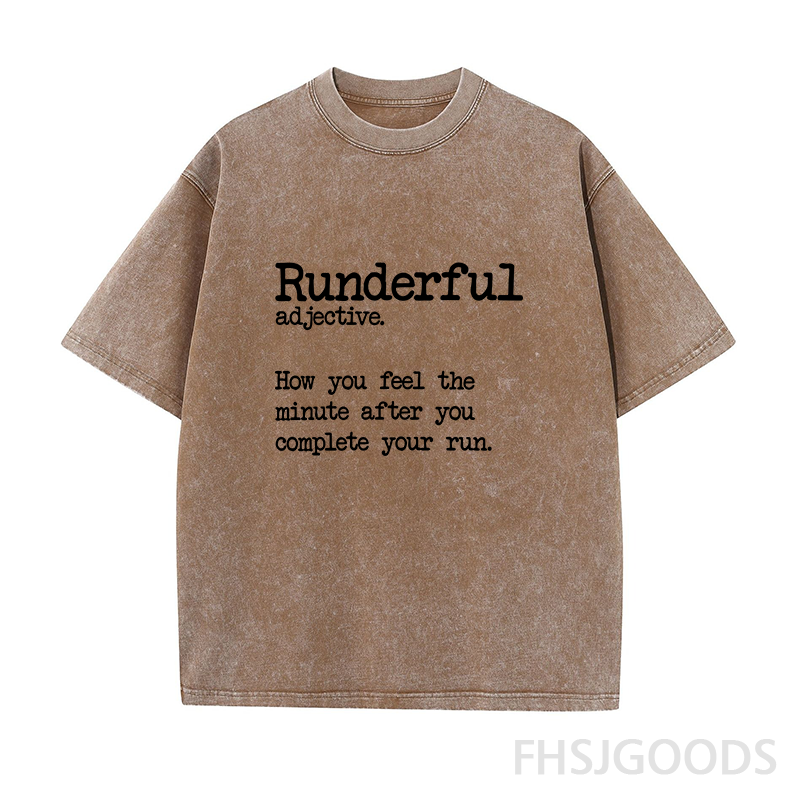 Funny Running Unisex Distressed T-Shirt