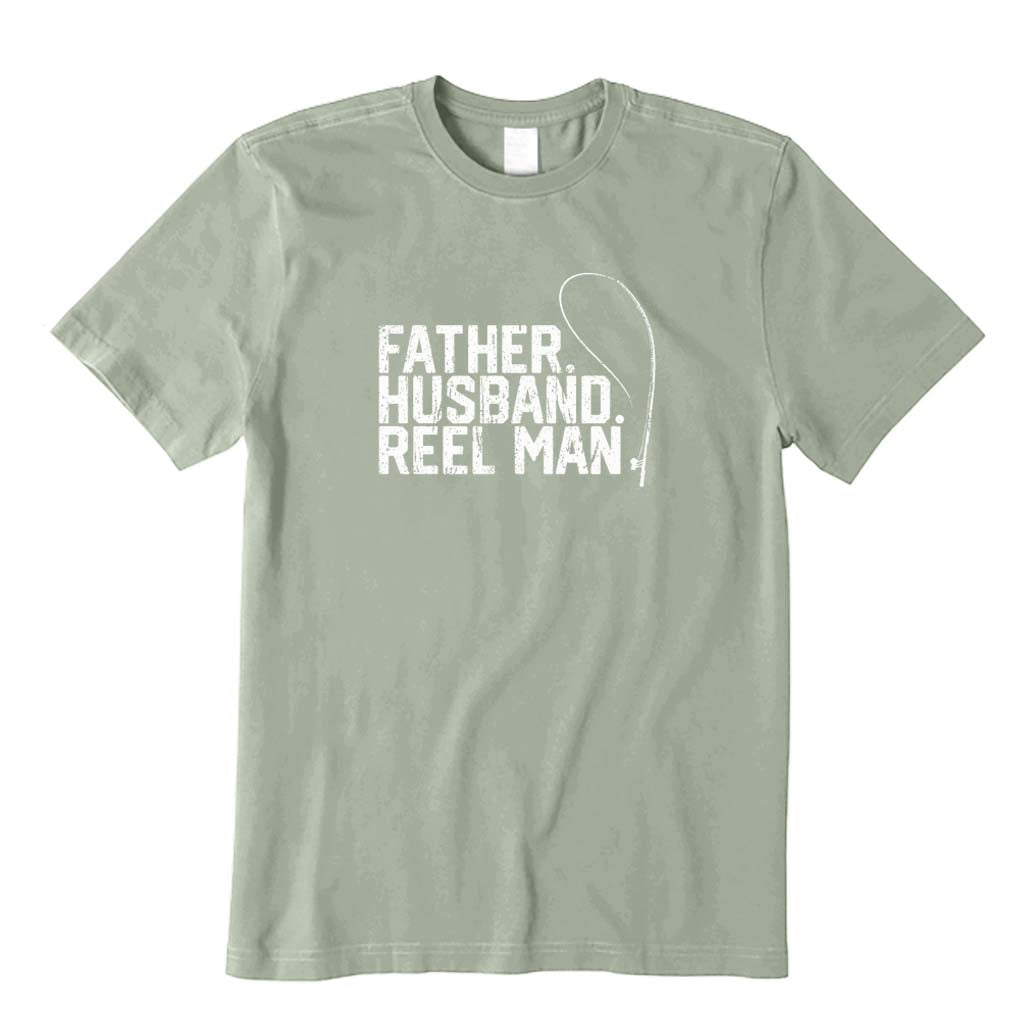 Father Husband Reel Man T-Shirt