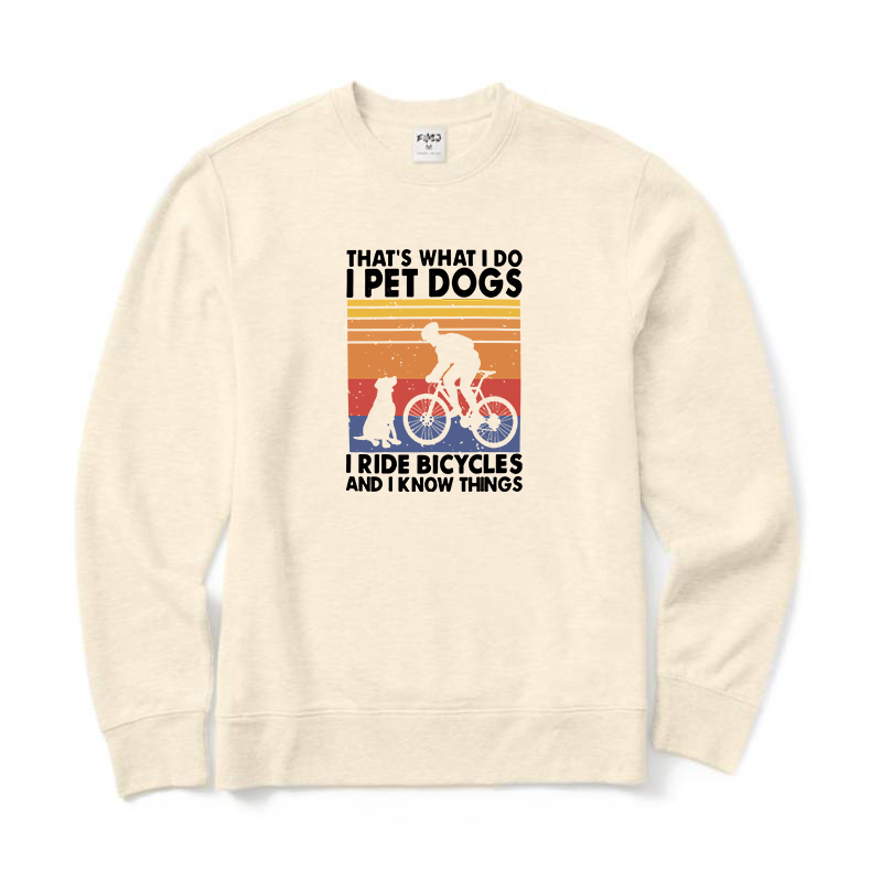 Dog & Bicycle Lover Crewneck Sweatshirt