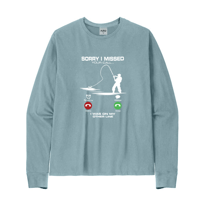 I Was On My Other Line Long Sleeve T-Shirt