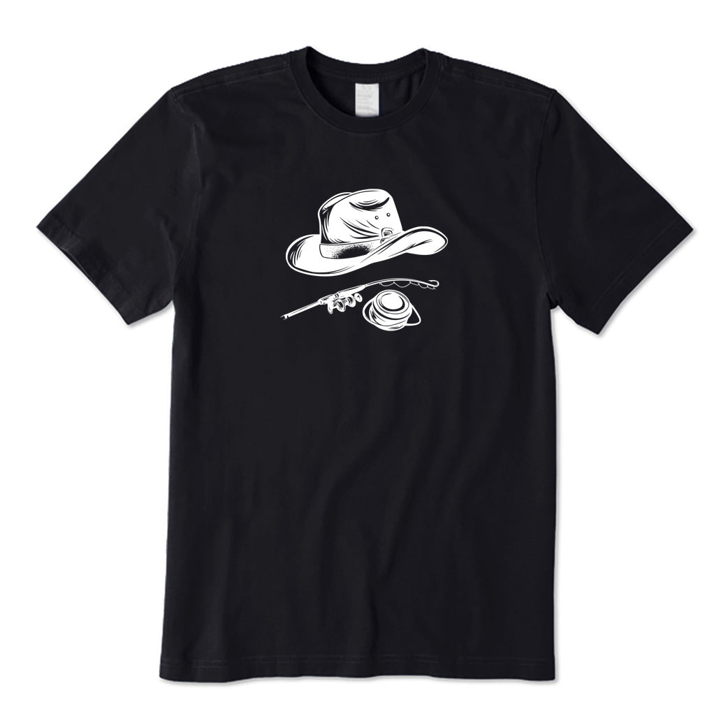 Fishing hat and rod T-Shirt