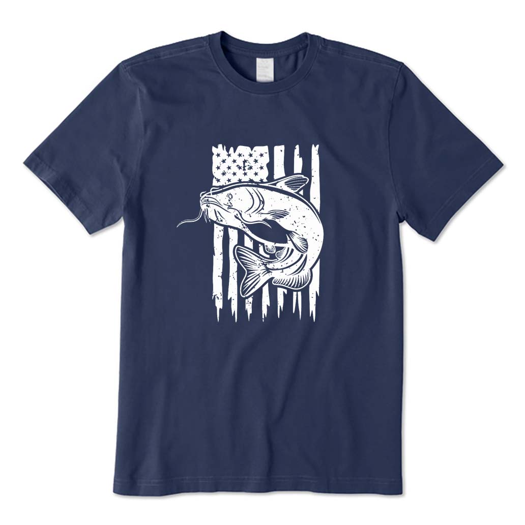 USA Flag Catfish T-Shirt
