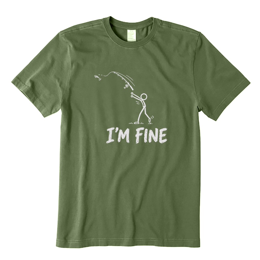 I'm Fine Fishing Accident T-Shirt