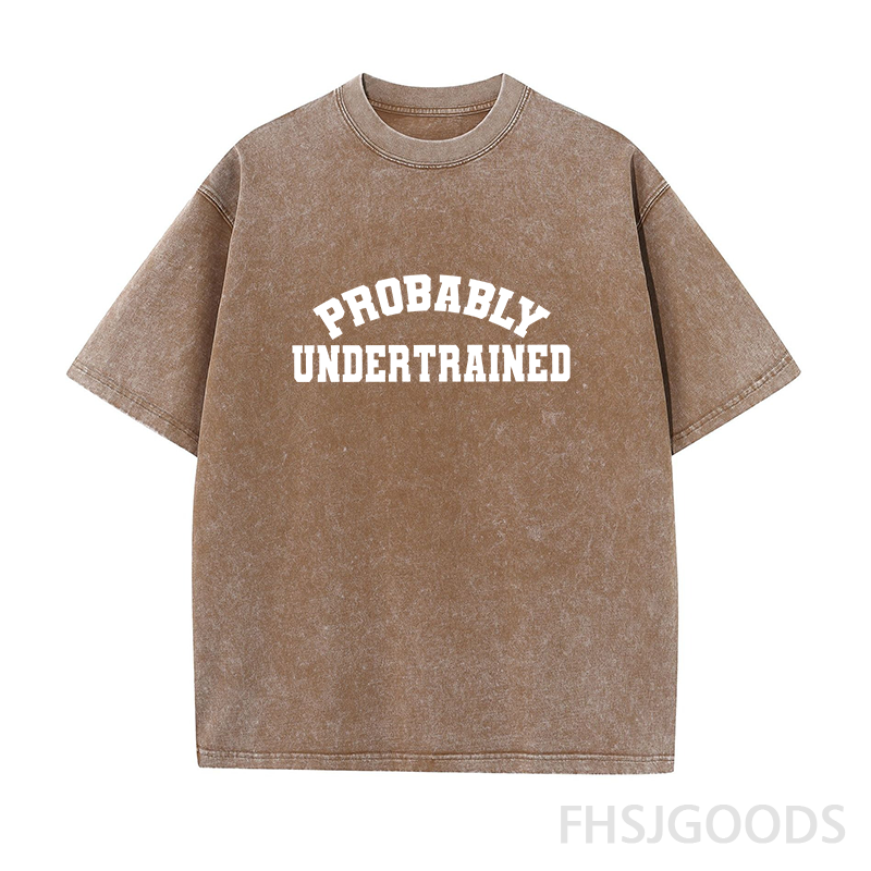 Probably Undertrained Running Unisex Distressed T-Shirt