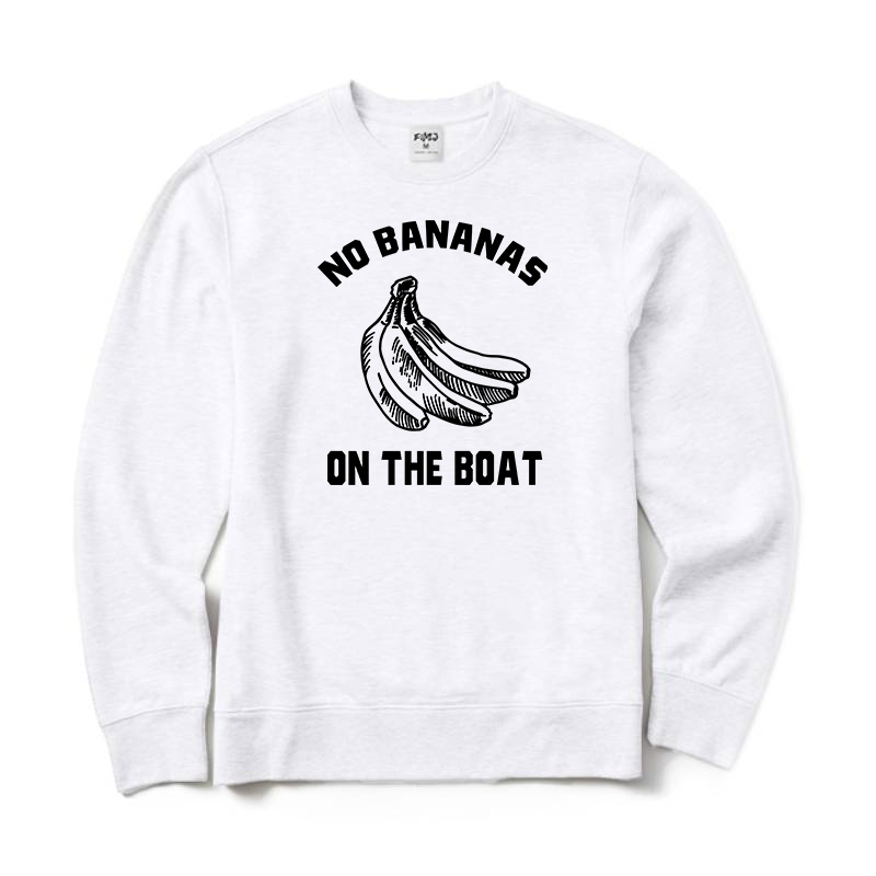 No Bananas on Boat Crewneck Sweatshirt