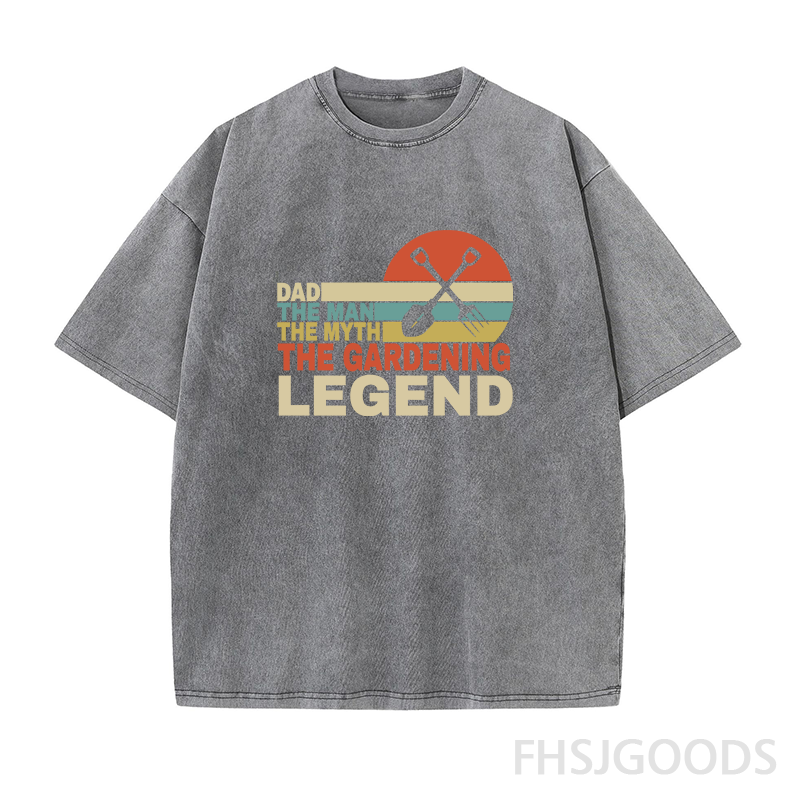 Dad The Man The Myth The Gardening Legend Unisex Distressed T-Shirt