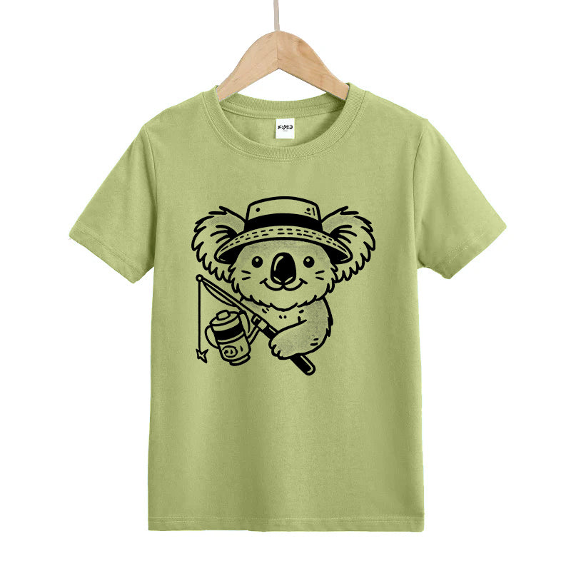 Fisherman Koala Kids T-Shirt