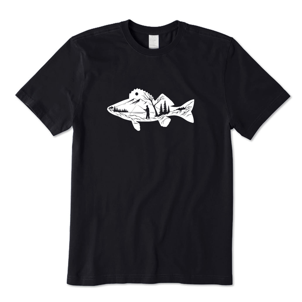 Fish and Landscape T-Shirt