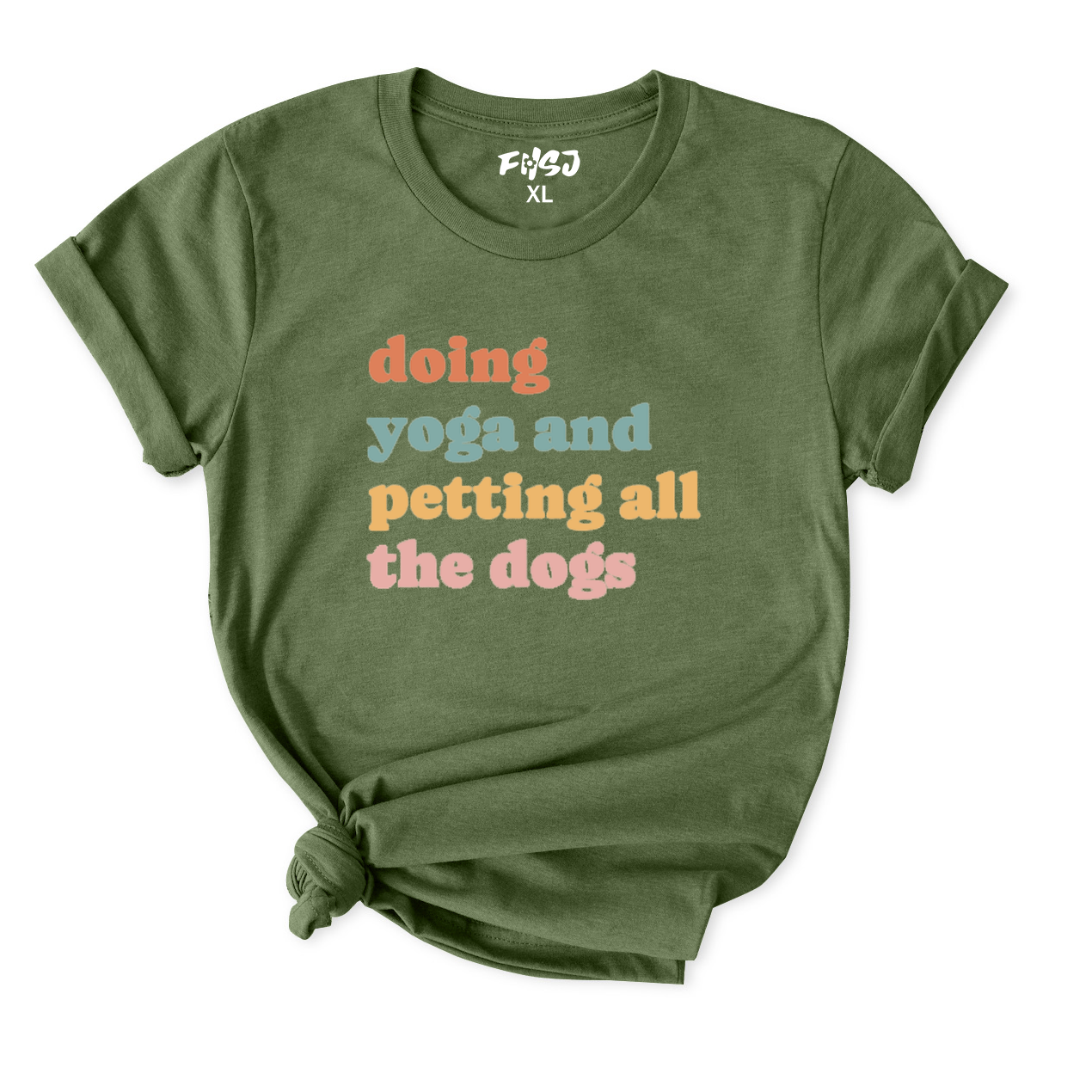 Doing Yoga and Petting All The Dogs T-Shirt for Women