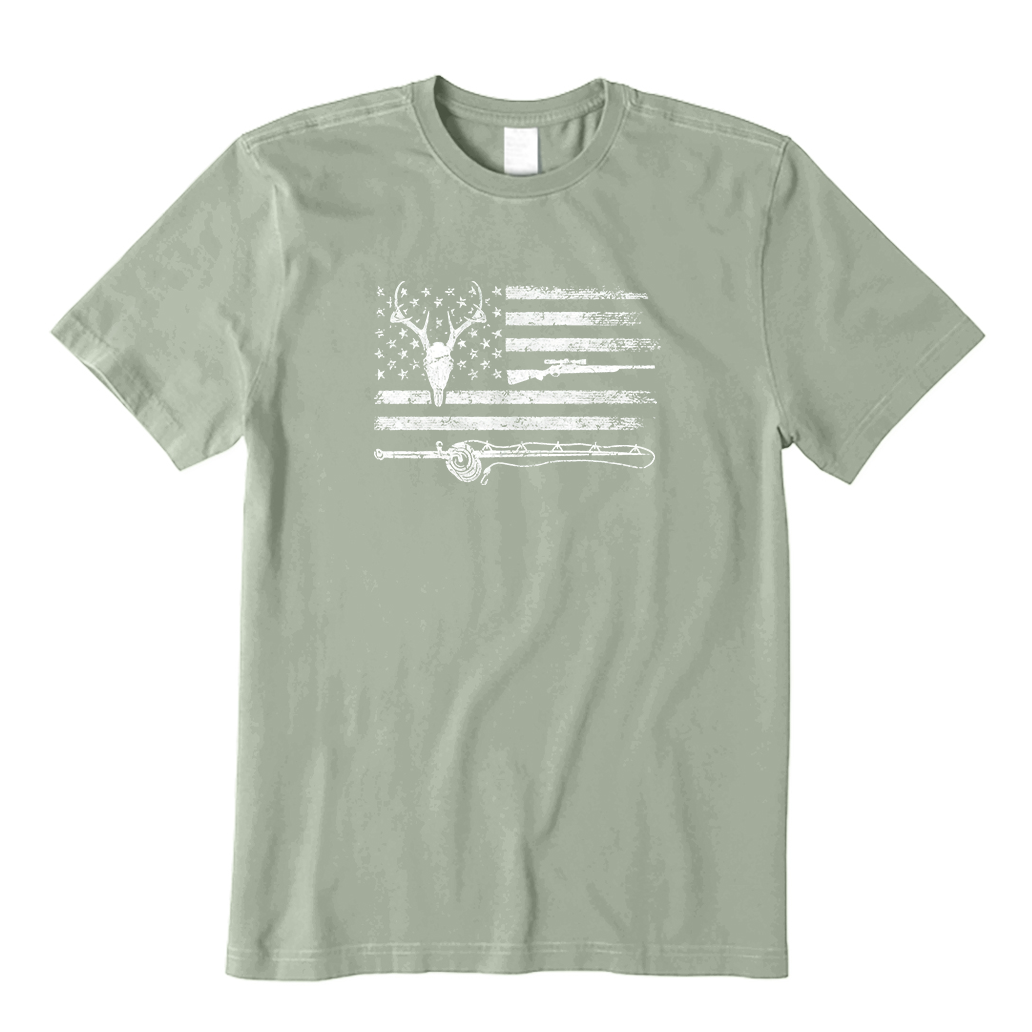 Hunting and Fishing Flag T-Shirt