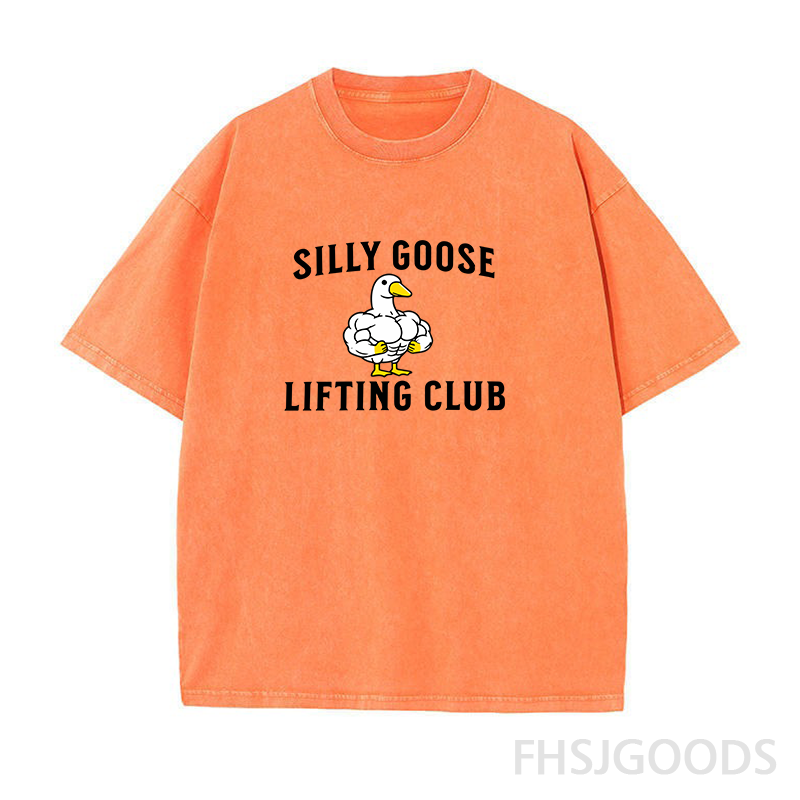 Silly Goose Lifting Club Unisex Distressed T-Shirt