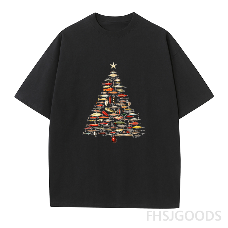 Fishing Lure Christmas Tree Unisex T-Shirt