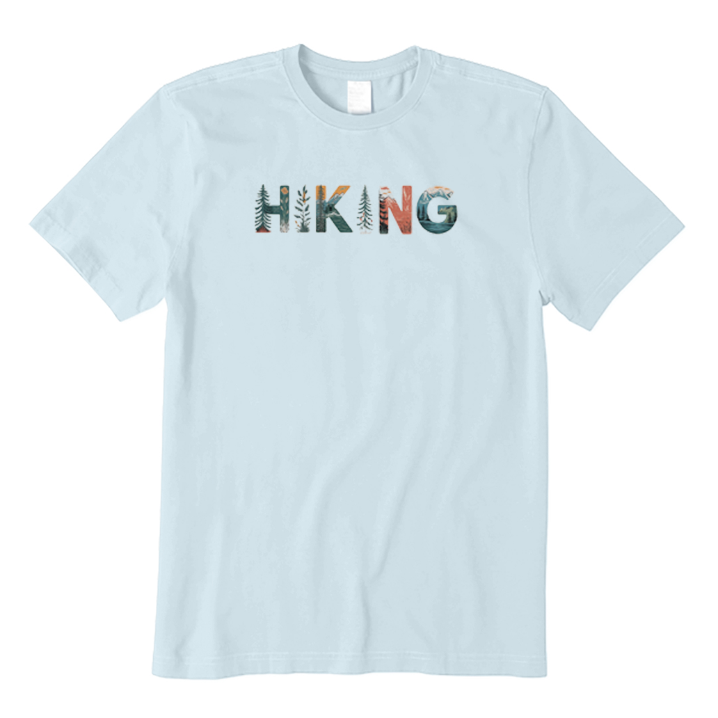 Mountain and Tree Hiking T-Shirt