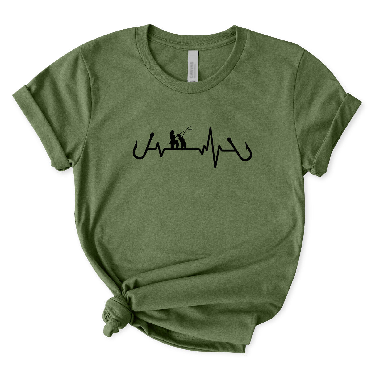 Heartbeat Fishing T-Shirt for Women