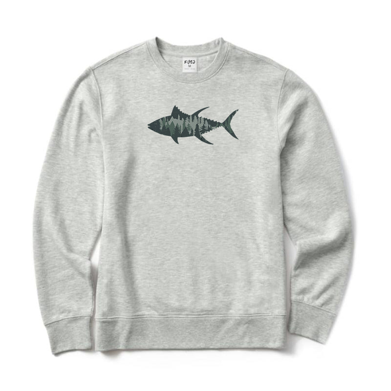 Fish Landscape Crewneck Sweatshirt