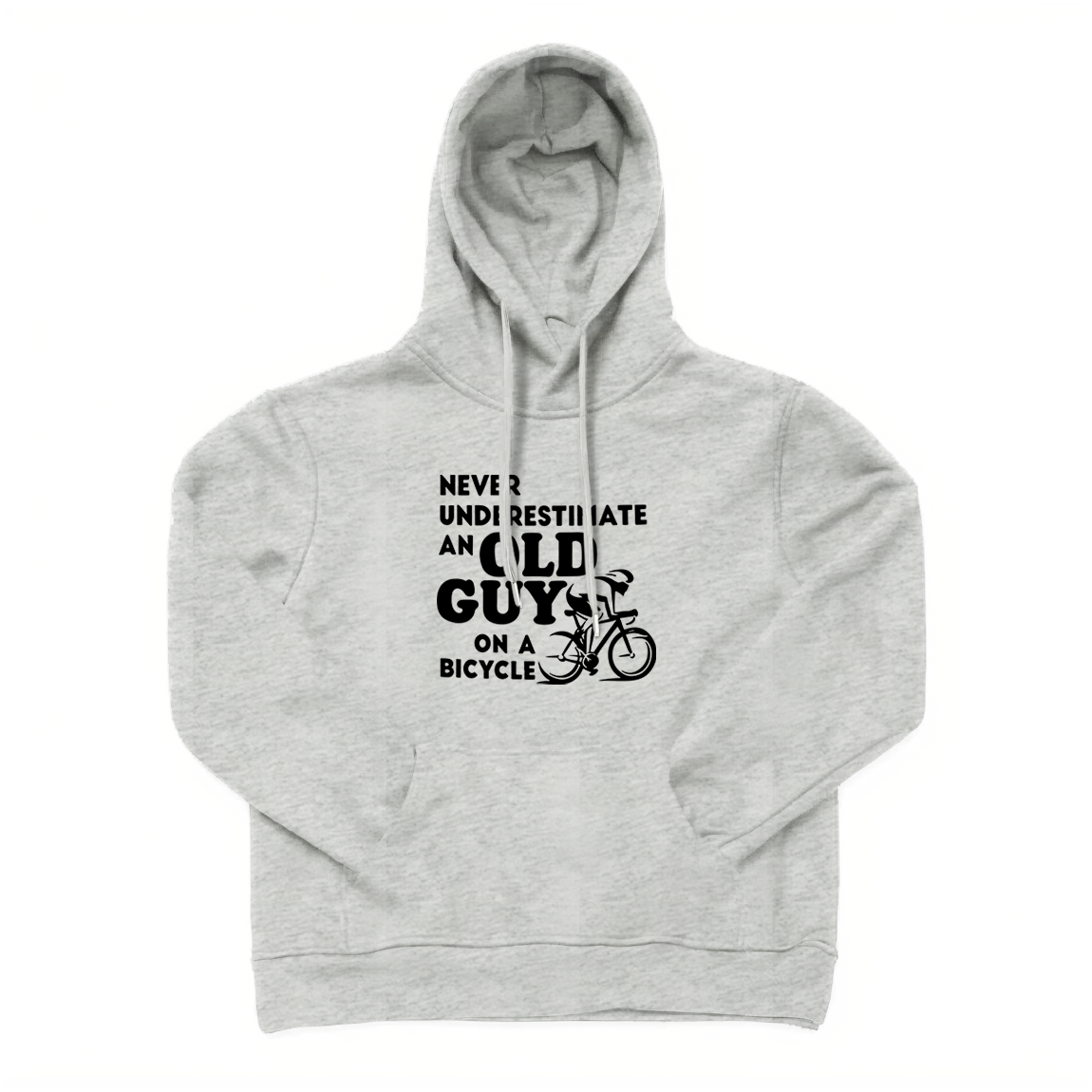 Never Underestimate An Old Guy on A Bicycle Hoodie