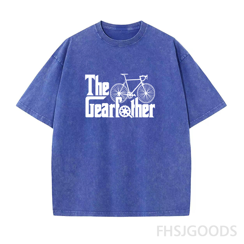 The Gearfather Cycling Unisex Distressed T-Shirt