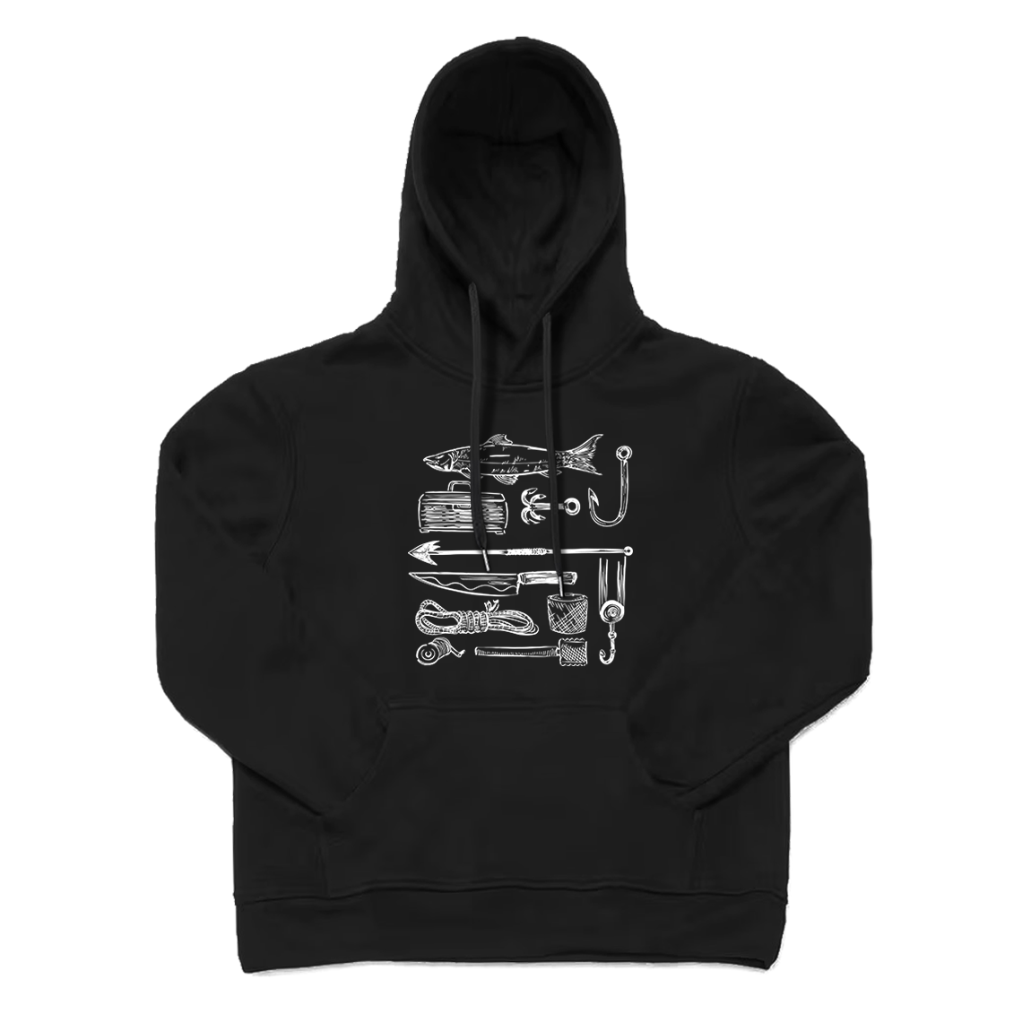 Vintage Style Fishing Hoodie