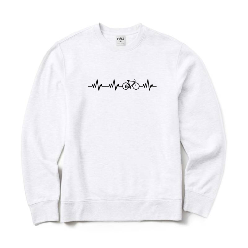 Bike Heartbeat Crewneck Sweatshirt