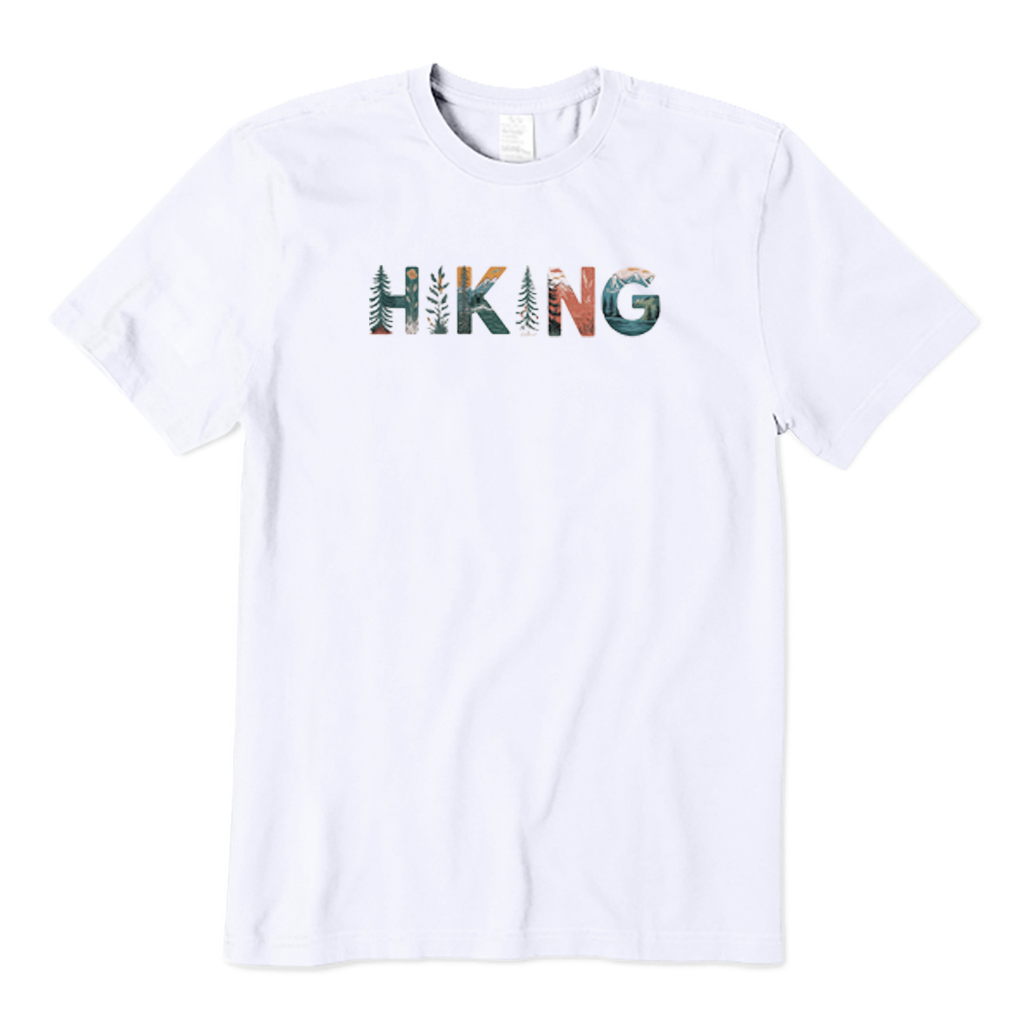 Mountain and Tree Hiking T-Shirt