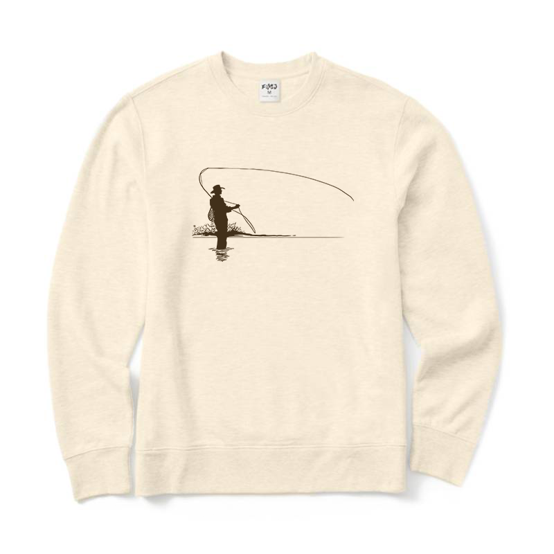 Fly Fishing Casting Crewneck Sweatshirt
