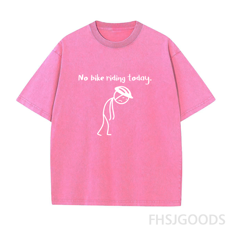 No Bike Riding Today Unisex Distressed T-Shirt