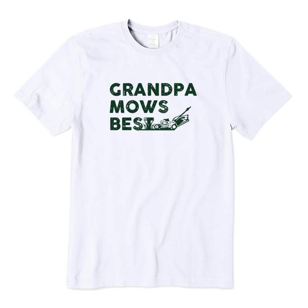 Retro Grandpa Mows Best T-shirt