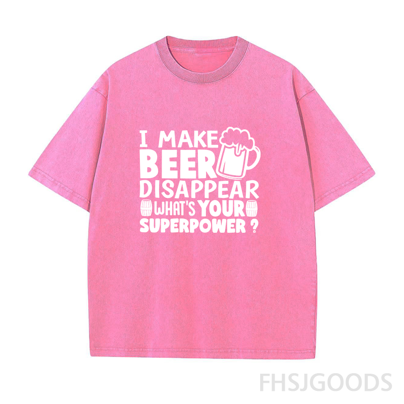 I Make Beer Disappear Unisex Distressed T-Shirt