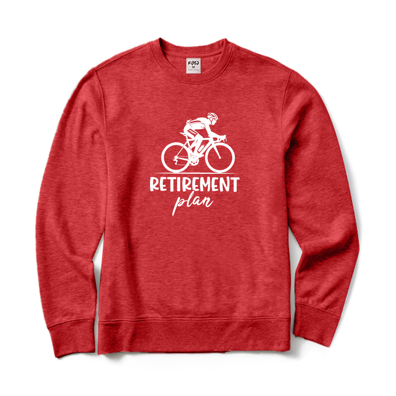Retirement Plan Cycling Crewneck Sweatshirt